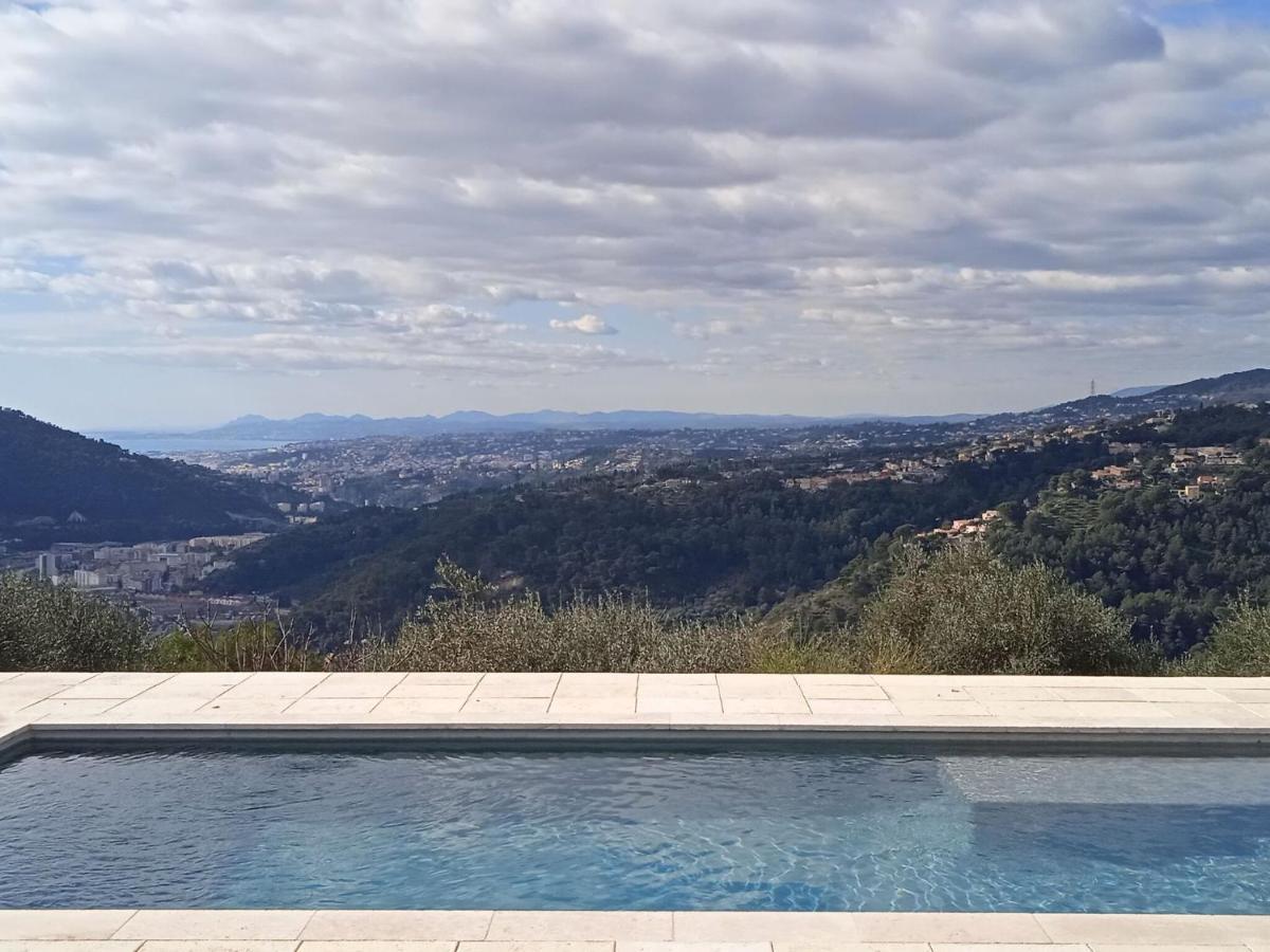 Comfortable Home In Drap With Swimming Pool 15 Km From Nice Bagian luar foto